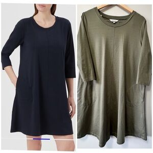 part two Nanika Olive Midi Dress Large